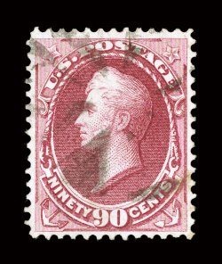 166, 90c Rose carmine, used, quite well centered within ample to large margins, clean impression, light unobtrusive cancel, very fine 1974 APS and 2001 PF
certificates.