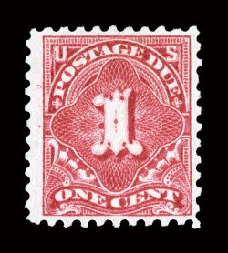 J59, 1c Rose, marvelously bright fresh color, nicely centered within uncharacteristically wide margins, o.g., lightly hinged, very fine an especially difficult postage due to
fine in any kind of premium quality 1991 and 2004 PF certificates