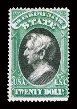 O71, $20.00 State, rich colors, part disturbed o.g., fine 1989 PF certificate.