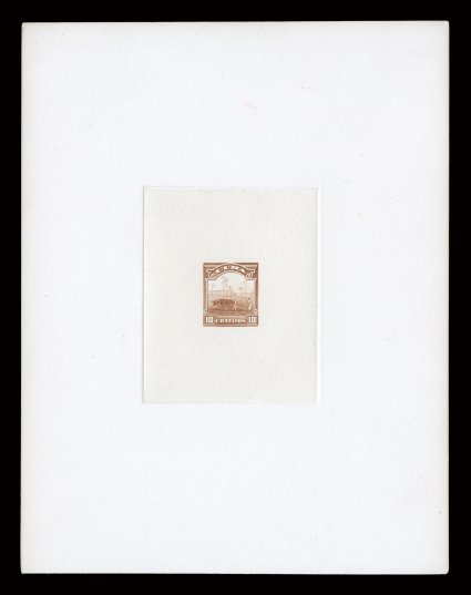 227P1-31P1, 1c-10c Pictorials, large die proofs on India, die sunk on 145x189mm cards, uniformly brilliant and fresh, extremely fine an outstanding set of these scarce
proofs.