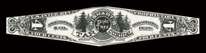 RS48b, J. W. Campion & Co., 1c Black, silk paper, die cut, fresh color, nearly very fine.