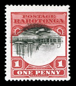 62a, 1920 1p Carmine and black, Center Inverted, strong rich colors, attractively centered, o.g., lightly hinged, very fine and quite scarce (S.G. 71 var.
£500).