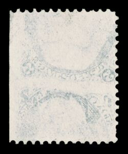 73f, 2c Black, printed on both sides, Inverted Impression on back, a wonderfully choice used example of this extremely rare and popular variety, one of only six examples
recorded to date (five used and one unused, the latter with clipped per
