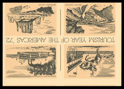 UX63 var., 6c Gloucester, Mass. Tourism postal card, Back Inverted to the Front, crisp mint example of this scarce error, very fine (USPCC S80-3c).