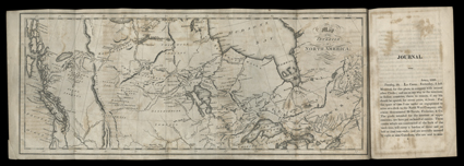 Travels to the Source of the Missouri River and Across the American Continent to the Pacific Ocean., Merriwether Lewis and William Clark. London, Longman, Hurst, Rees, Orme, and
Brown, 1815. Three volumes. 8vo, modern ¼ calf with banded and gilt