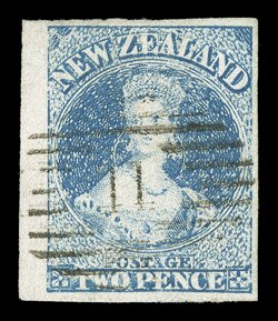 2d. selection of shades on hard paper, five stamps in a variety of shades, all with good to large or very large margins, one a dry print with 3mm. sheet margin at left fine to
very fine and an exceptional group. Holcombe Opinion or Certificate (