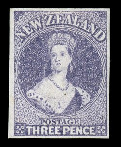 3d. deep mauve, good to large margins, fresh unused without gum fine and scarce. R.P.S. Certificate (2006). Sc. 33c var S.G. 118a var.
