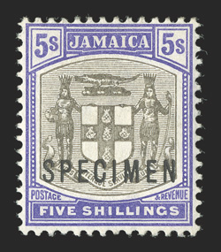 S.G. 3845s, 1905-11 ½d-5- Arms, overprinted SPECIMEN cplt., o.g., l.h. or h.r., fine-very fine set (Scott 3745s).