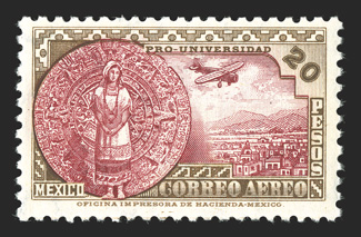 C54-61, 1934 20c-20P National University air posts cplt., fresh mint set, bright colors throughout, o.g., n.h., fine-very fine.