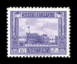 Sassone 175, 1932 50c Violet, perforated 12, the key value of the first set, o.g., well centered within large margins, rich color on bright paper, o.g., n.h., very fine (Scott
146 $750.00).