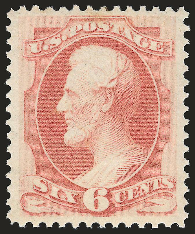 6c Dull Pink (159). Mint N.H.,> radiant color as fresh as the day it was printed on post office-fresh paper, gorgeous centering<><>^EXTREMELY FINE GEM. A SUPERB MINT NEVER-HINGED EXAMPLE OF THE 1873 6-CENT
CONTINENTAL BANK NOTE COMPANY ISSUE. AS FR