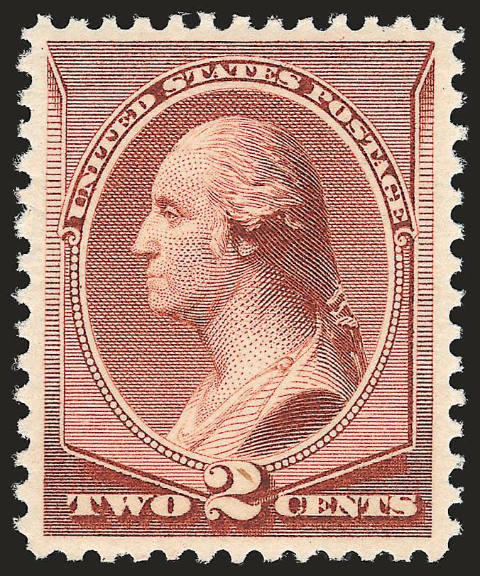 2c Pale Red Brown, Special Printing (211B).> Mint N.H., bright shade on crisp paper, tiny natural inclusion at bottom center, Very Fine and choice, light backstamp not mentioned on accompanying certificates,
with 1999 P.F. and 2007 P.S.E. certificate