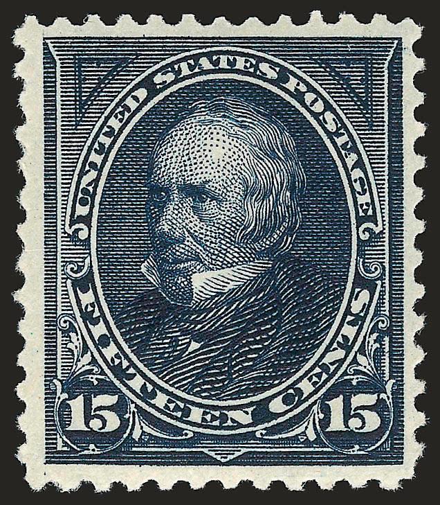 15c Dark Blue (259).> Mint N.H., powerful color on bright paper, wide margins, Very Fine and choice, with 1989 and 2001 P.F. certificates