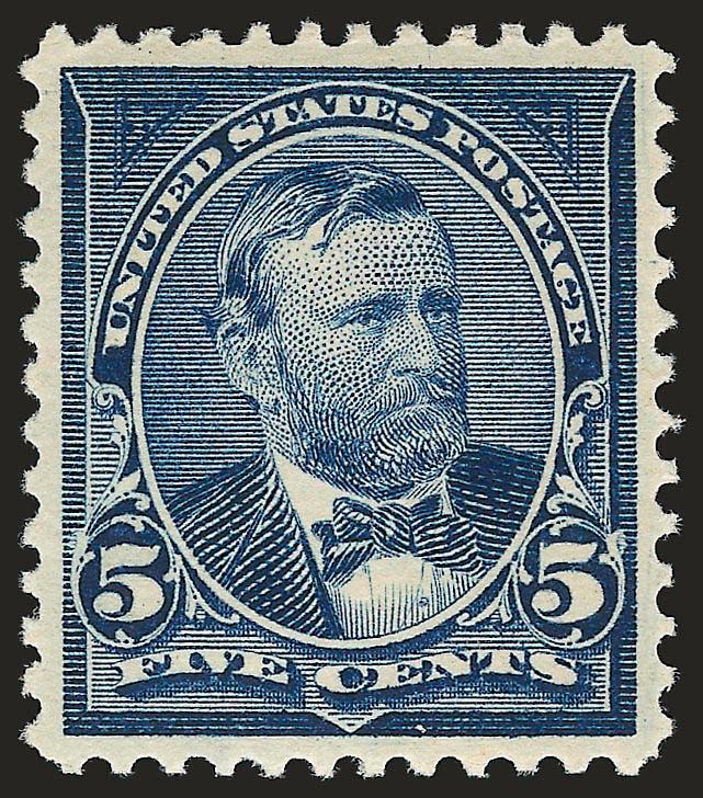 5c Dark Blue (281).> Mint N.H., intense shade on bright paper, detailed impression, well-proportioned margins, Extremely Fine, a beautiful stamp, with 1992 P.F. certificate