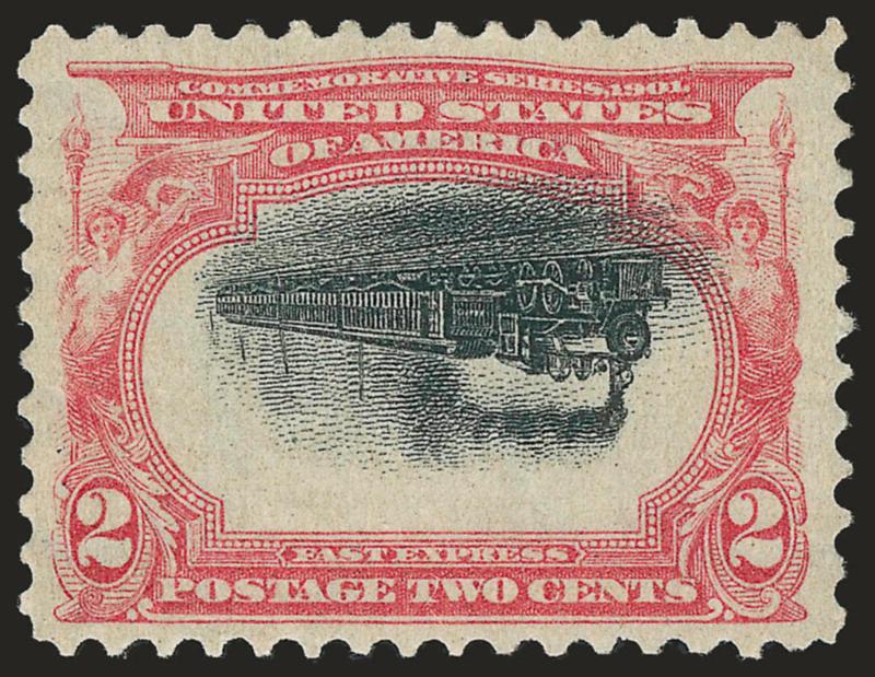 2c Pan-American, Center Inverted (295a).> Original gum, lightly hinged, superbly centered with wide balanced margins, bright colors and clear impressions of vignette and frame<><>^EXTREMELY FINE GEM. ONE OF THE
FINEST ORIGINAL-GUM EXAMPLES OF THE 2