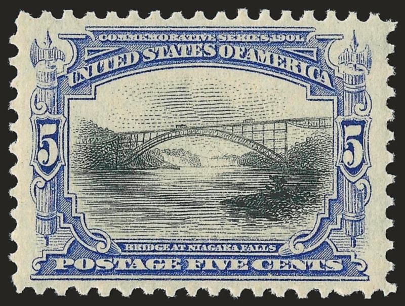 5c Pan-American (297).> Mint N.H., brilliant color on bright paper, unusually choice centering with wide margins, Extremely Fine, a gorgeous stamp