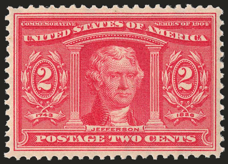 2c Louisiana Purchase (324).> Mint N.H., dazzling color as fresh as the day it was printed, gorgeous centering, Extremely Fine Gem, a superb stamp in every respect