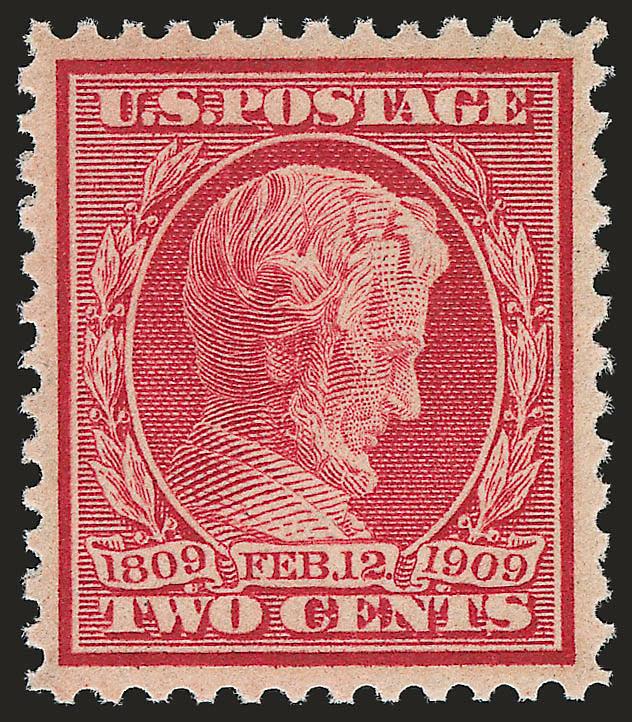 2c Lincoln, Bluish (369).> Mint N.H., intense shade on deeply blued paper, unusually choice centering, few miniscule natural gum skips mentioned for complete accuracy, Extremely Fine