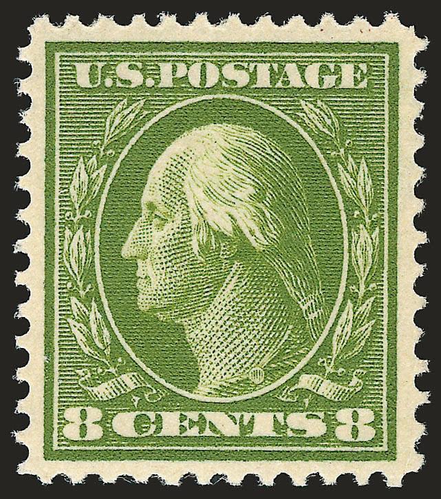8c Olive Green (380).> Mint N.H., gorgeous color, choice centering with well-balanced margins, Extremely Fine, a pretty stamp, with 1998 P.F. certificate
