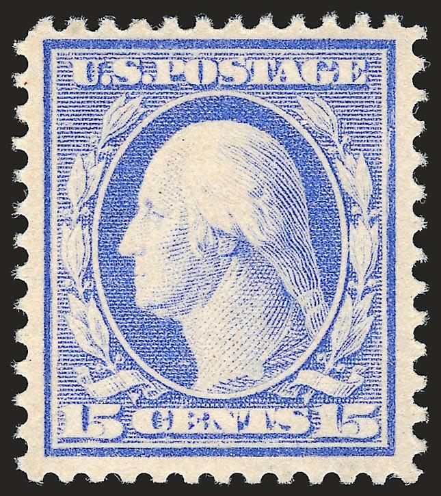 15c Pale Ultramarine (382).> Mint N.H., dazzling color on bright paper, wide margins, Very Fine and choice