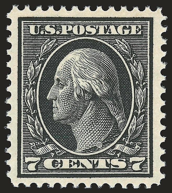 7c Black (407).> Mint N.H., intense shade and proof-like impression, wide margins, fresh and Extremely Fine, with 2000 P.F. certificate