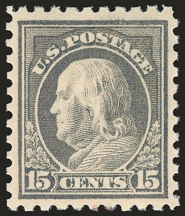 15c Gray (437).> Mint N.H., rich color, well-proportioned margins, Extremely Fine