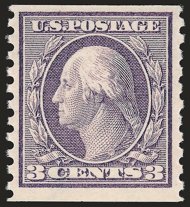 3c Violet, Coil (456).> Mint N.H., bright shade and crisp impression, fresh and Very Fine, signed in pencil by George Sloane