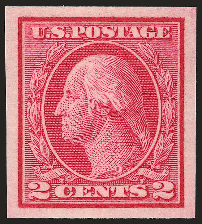 2c Carmine, Ty. I, Imperforate Coil (459).> Mint N.H., rich color, wide and balanced margins, fresh and Extremely Fine, with 1976 P.F. certificate for pair