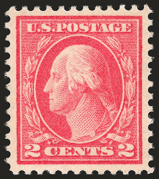 2c Pale Carmine Red, Ty. I (461).> Lightly hinged, radiant color as fresh as the day it was printed, unusually choice centering for this issue with wide and balanced margins, fresh and Extremely Fine, with 2007
P.S.E. certificate (XF-Superb 95 SMQ $