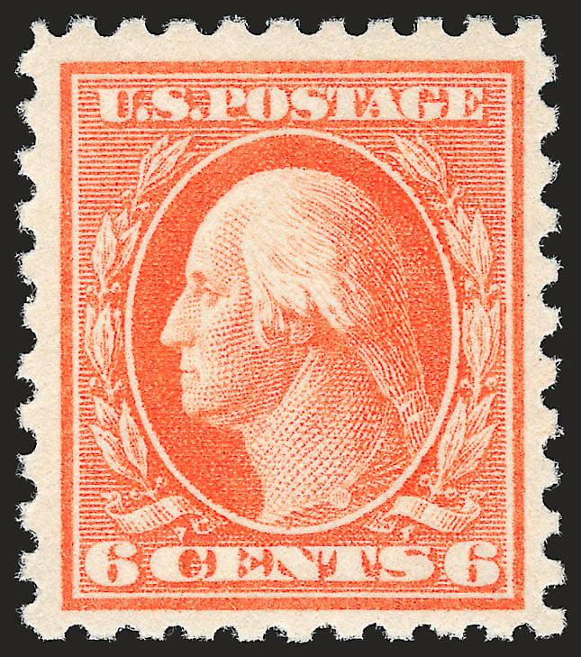 6c Red Orange (468).> Mint N.H., vibrant color as fresh as the day it was printed, wide margins, Very Fine and choice