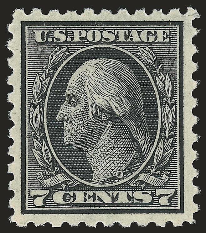 7c Black (469).> Mint N.H., intense shade and impression well-proportioned margins, fresh and Extremely Fine, with 1996 P.F. certificate