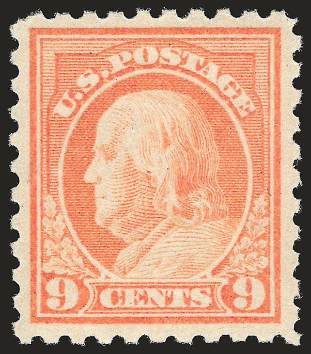 9c Salmon Red (471).> Mint N.H., radiant color, wide and balanced margins, Very Fine and choice, a pretty stamp, with 2001 P.F. certificate