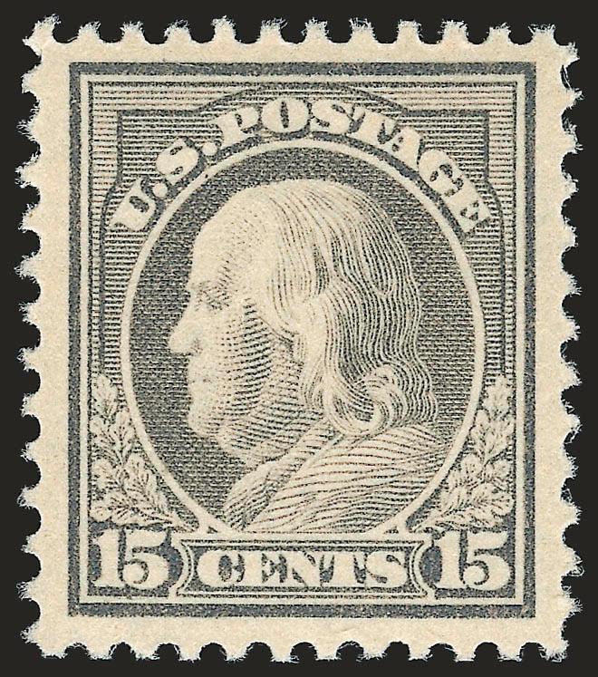15c Gray (514).> Mint N.H., pretty shade, wide and balanced margins, fresh and Extremely Fine