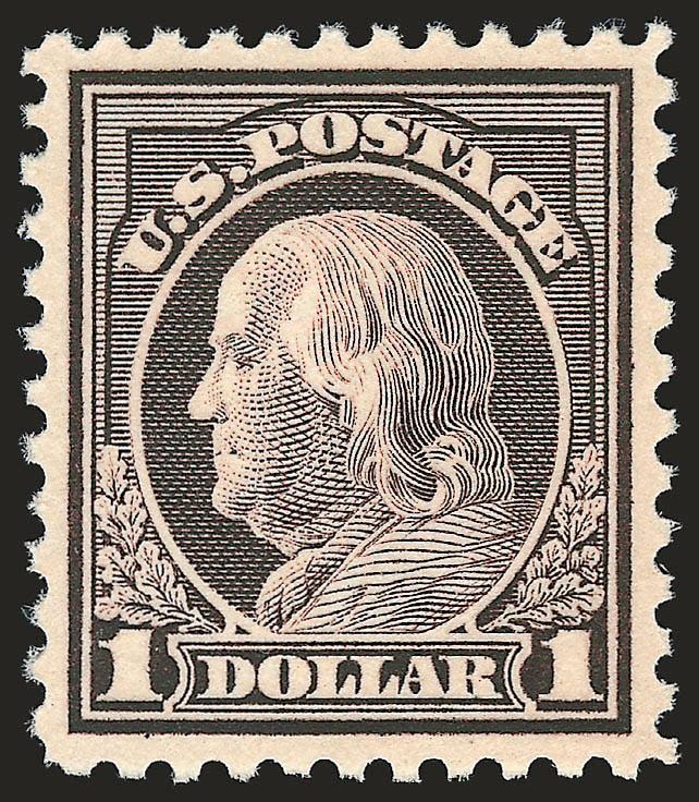 $1.00 Violet Brown (518).> Mint N.H., deep rich color and proof-like impression, choice centering with well-balanced margins, fresh and Extremely Fine, a pretty stamp