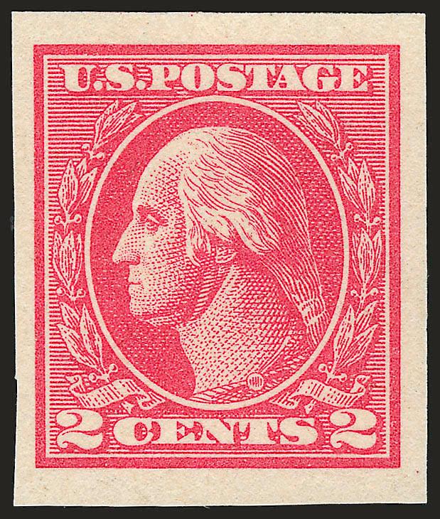 2c Carmine, Ty. VII, Imperforate (534B).> Mint N.H., large margins all around, brilliant color as fresh as the day it was printed<><>^EXTREMELY FINE MINT NEVER-HINGED EXAMPLE OF THE 2-CENT TYPE VII
IMPERFORATE.^<><>With 2005 P.F. certificate