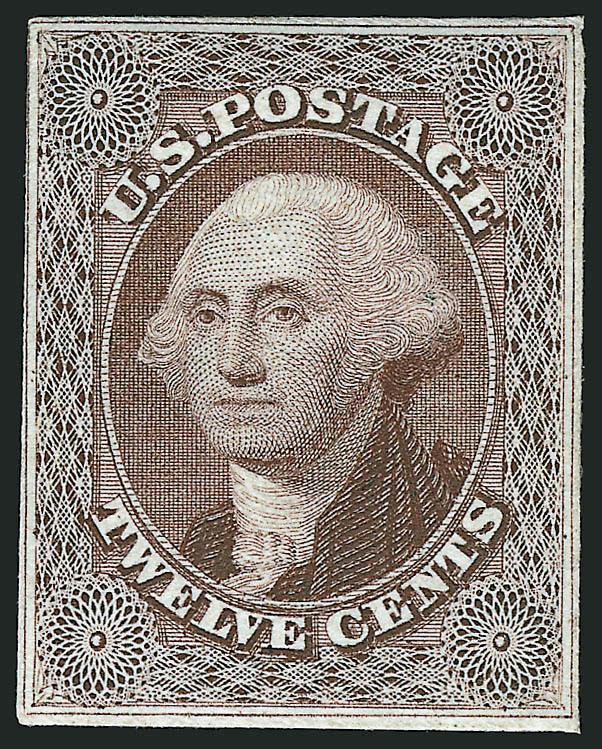 Toppan, Carpenter, Casilier & Co., 12c Brown Violet, Die Essay on India (17-E2).> Cut close as always, bright color, Very Fine and choice, with 2006 P.F. certificate