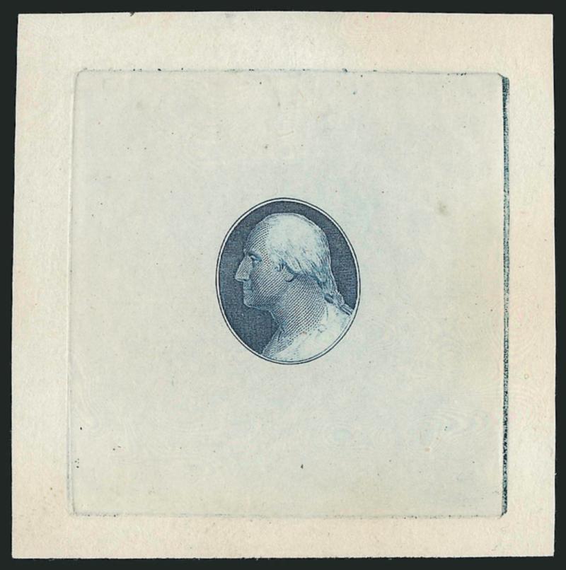 Toppan, Carpenter & Co., (3c) Washington, Schernikow Die Essays on Green Bond (65-E1b).> Five, each a different color, two with full die sinkage, Very Fine, also incl. one 65-E1a