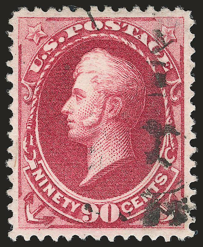 90c Rose Carmine (166).> Incredibly deep rich color, attractive centering, face-free cancel, Extremely Fine, nearly Gem quality, with 2004 P.F. certificate