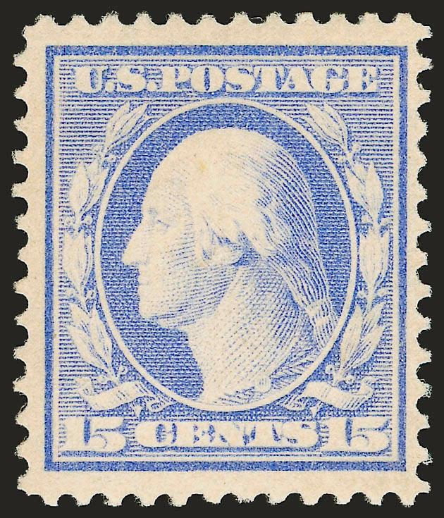 15c Pale Ultramarine (382).> Mint N.H., brilliant color on bright paper, wide margins, Very Fine and choice, with 1985 P.F. certificate