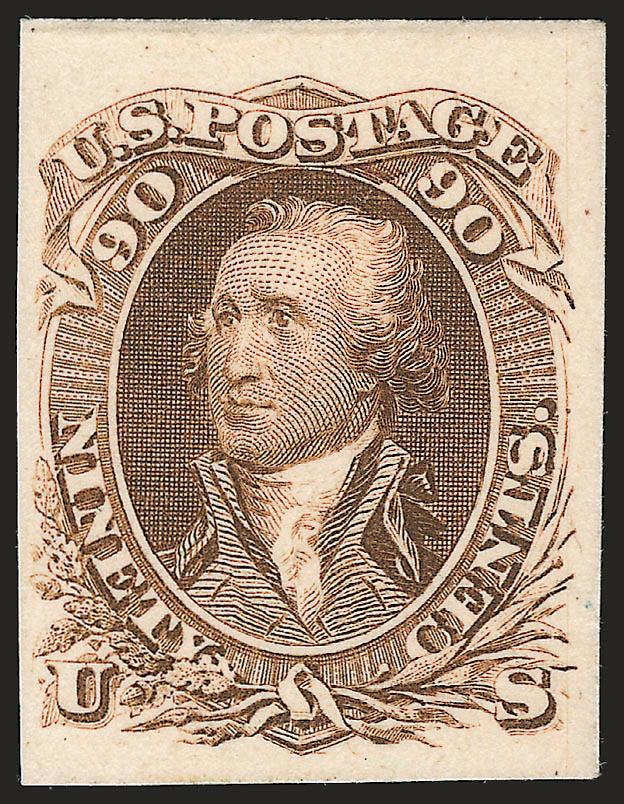 1861-66 Issue Proofs Balance.> Twelve items, all plate proofs incl. imprint and plate no. strip of three and block of four of No. 77P3, 111TC4, few other better, all fresh and Very Fine