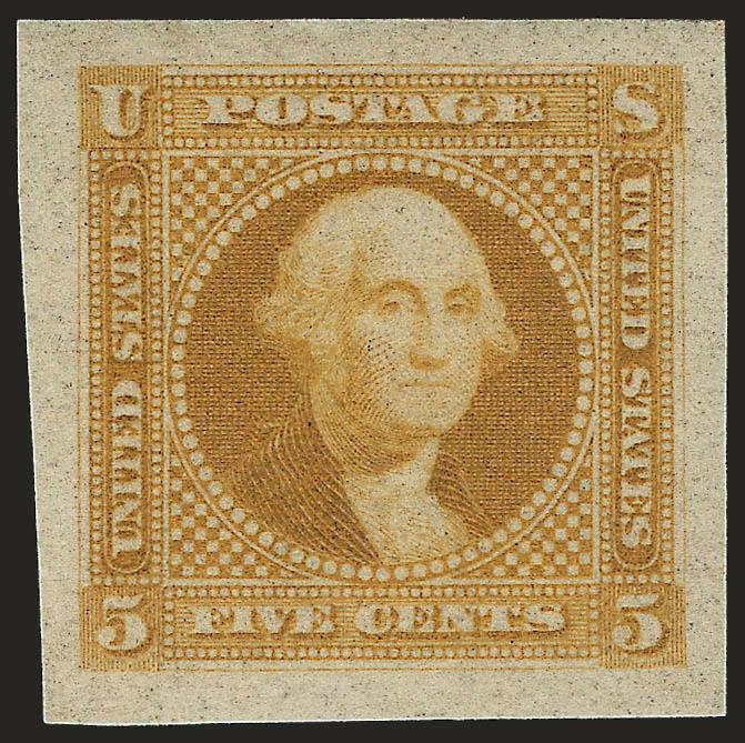 1c-12c Small Numeral, Plate Essays on Stamp Paper (112-E4b117-E1e).> 21, all except four perforated, incl. 1c (4), 2c (6), 3c (5), 5c imperforate, two 10c imperforate and three 12c, wide range of colors with no
duplication, few small imperfections t