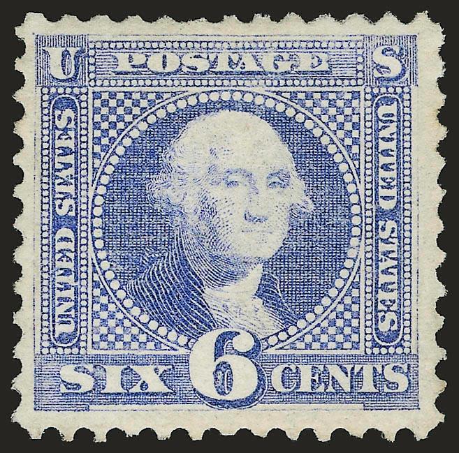 6c Ultramarine (115).> Redistributed part original gum, nicely centered, fresh and Very Fine, with 2002 P.F. certificate
