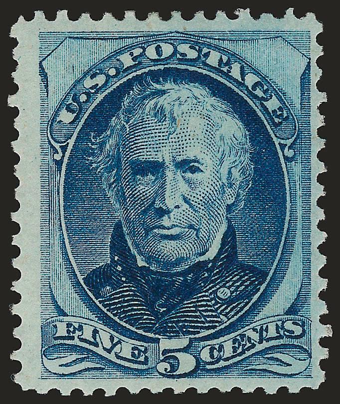 5c Blue (179).> Original gum, lightly hinged, deep rich color, fresh and Very Fine