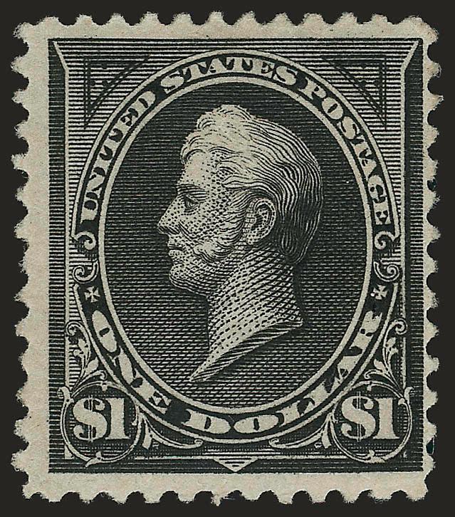 $1.00 Black, Ty. II (261A).> Large part original gum, intense shade and impression, Very Fine, ms. notation on back, with 2004 P.S.E. certificate