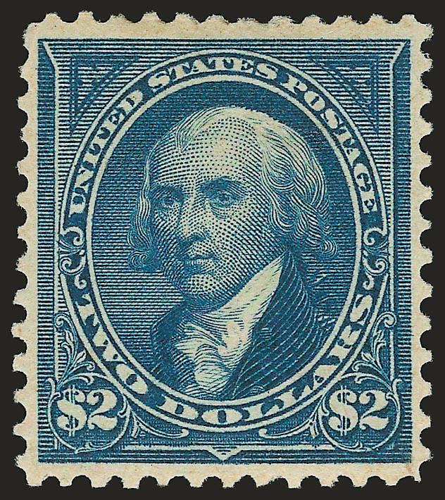 $2.00 Bright Blue (277).> Original gum, choice centering, bright color, Extremely Fine