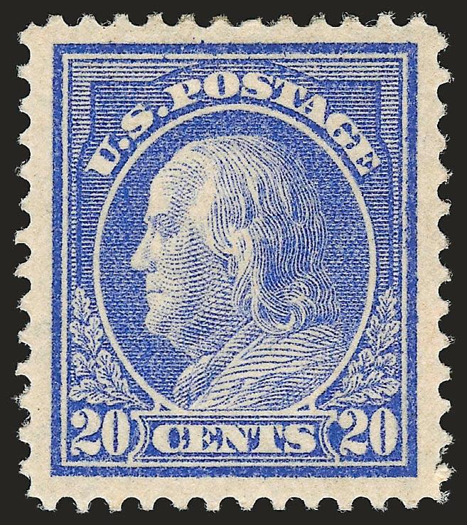 7c-50c 1912-14 Issues (407, 414-422).> Last with natural dry print at top left, bright colors, few flaws, Fine appearance, last three with P.F. certificates