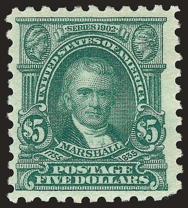 $2.00 Dark Blue, $5.00 Light Green (479-480).> H.r., bright colors, $5.00 short perf, otherwise Fine-Very Fine
