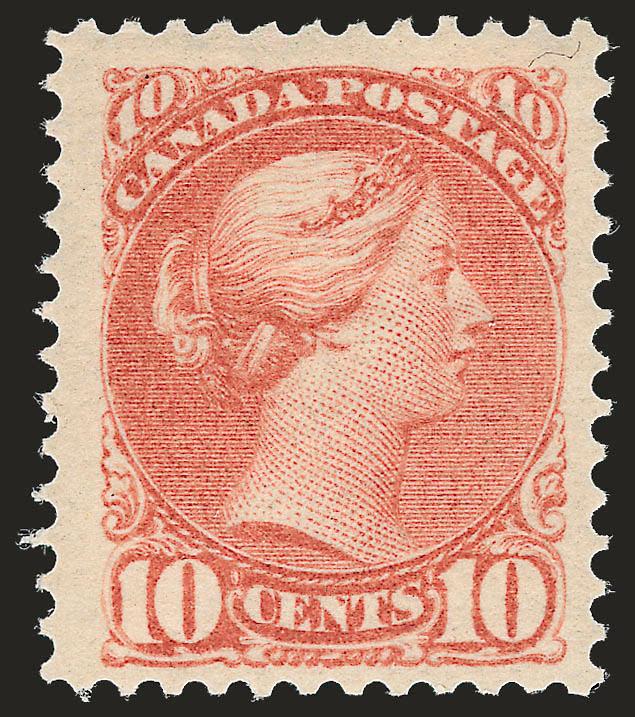 1888, 10c Dull Rose (45a).> Original gum, h.r., choice margins and attractively centered, Very Fine