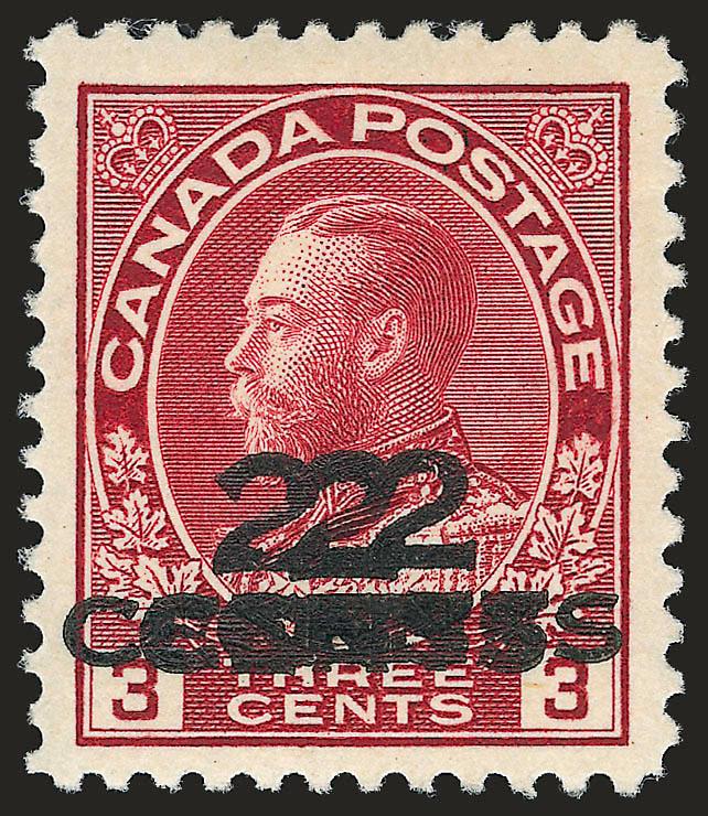 1926, 2c on 3c Carmine, Double and Triple Surcharges (139b, 140b).> Former Mint N.H. horizontal pair with top left selvage, latter lightly hinged, Fine-Very Fine, No. 140b with 1950 P.F. certificate and states
the surcharge is quadruple rather than t