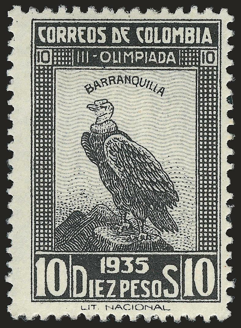 COLOMBIA, 1935, 2c-10p Olympic Games (421-436).> Lightly hinged, Very Fine